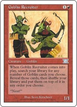 画像1: ゴブリン徴募兵/Goblin Recruiter (6ED)