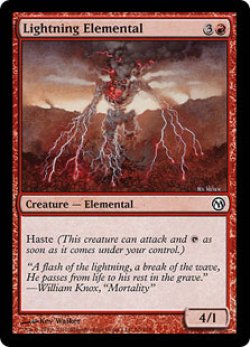 画像1: 稲妻の精霊/Lightning Elemental (Duels of the Planeswalkers)