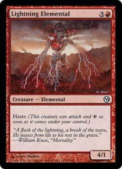 画像1: 稲妻の精霊/Lightning Elemental (Duels of the Planeswalkers)