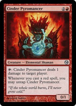 画像1: 燃えがらの紅蓮術士/Cinder Pyromancer (Duels of the Planeswalkers)