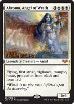画像1: 怒りの天使アクローマ/Akroma, Angel of Wrath (V15)