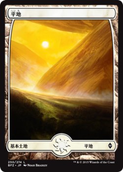 画像1: 平地/Plains 【Ver.1】 (BFZ)