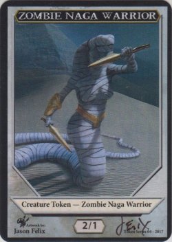 画像1: ゾンビ・ナーガ・戦士/Zombie・Naga・Warrior (Jason Felix Token)