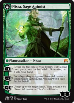 画像2: 巨森の予見者、ニッサ/Nissa, Vastwood Seer (ORI) (Prerelease Card)