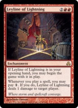 画像1: 稲妻の力線/Leyline of Lightning (GPT)《Foil》