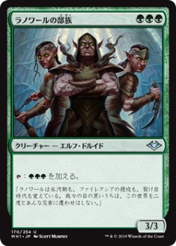 画像1: ラノワールの部族/Llanowar Tribe (MH1)