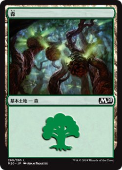 画像1: 森/Forest 【Ver.4】 (M20)《Foil》