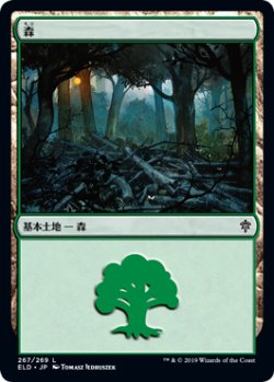 画像1: 森/Forest 【Ver.2】 (ELD)《Foil》