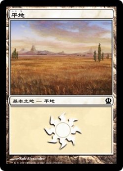 画像1: 平地/Plains【Ver.1】(THS)《Foil》