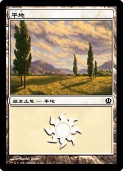 画像1: 平地/Plains【Ver.4】(THS)《Foil》