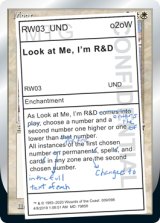 Look at Me, I'm R&D (UND)