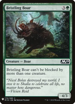 画像1: 逆毛の猪/Bristling Boar (Mystery Booster)