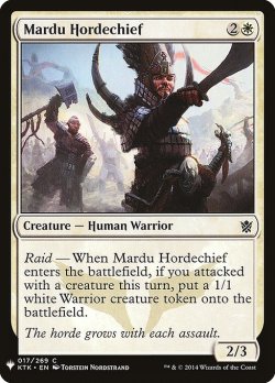 画像1: マルドゥの軍族長/Mardu Hordechief (Mystery Booster)