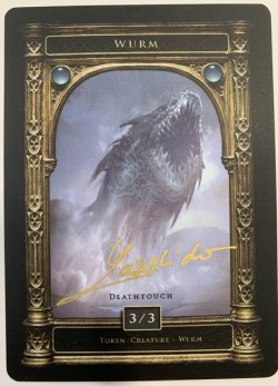 画像1: ワーム/Wurm 【接死】 (Lius Lasahido Token) 【サインドカード】