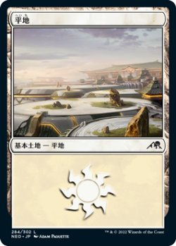 画像1: 平地/Plains 【Ver.2】 (NEO)《Foil》