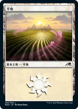 画像1: 平地/Plains 【Ver.1】 (NEO)《Foil》