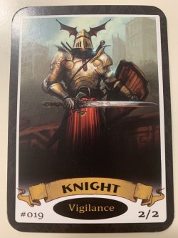 画像1: 騎士トークン/ Knight  Token (Mark Pool) #019