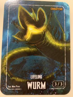 画像1: ワーム トークン/Wurm Token 【絆魂】  (Mark Pool) 