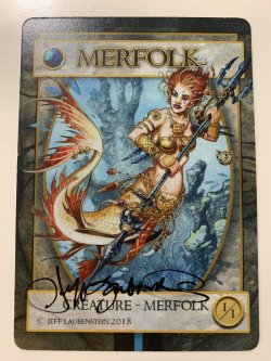 画像1: マーフォークトークン/Merfolk Token 【Ver.1】 (Jeff Laubenstein)   サインド