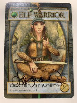 画像1: エルフ・戦士トークン/Elf Warrior Token 【Ver.1】 (Jeff Laubenstein)   サインド