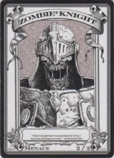 ゾンビ・騎士/Zombie・Knight 【登録No.1】 (rk post Token)