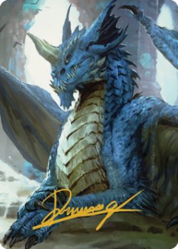 画像1: 【イラストコレクション：箔無し】 ヤング・ブルー・ドラゴン/Young Blue Dragon 【27/81】 (CLB)