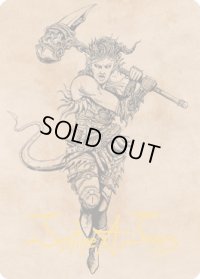 【イラストコレクション：箔押し】 アヴェルヌスの憤怒、カーラック/Karlach, Fury of Avernus 【54/81】 (CLB)