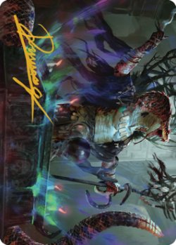 画像1: 【イラストコレクション：箔無し】 悪夢を囁く者、シヴリス/Sivriss, Nightmare Speaker 【32/81】 (CLB)
