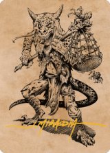 【イラストコレクション：箔押し】 嘲るコボルド/Taunting Kobold 【57/81】 (CLB)