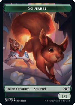 画像1: Squirrel Token 【8/14】 (UNF)