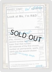 Look at Me, I'm R&D (UNH)