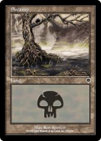 沼/Swamp 【Ver.1】 (INV)《Foil》