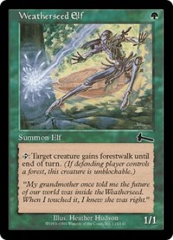 画像1: ウェザーシード・エルフ/Weatherseed Elf (ULG)《Foil》