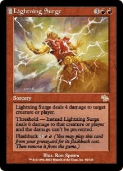 画像1: 稲妻の波動/Lightning Surge (JUD)《Foil》