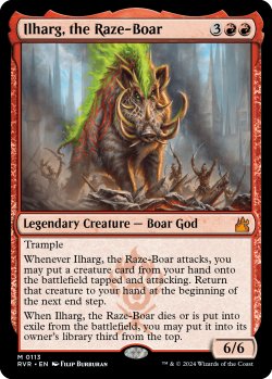 画像1: 猪の祟神、イルハグ/Ilharg, the Raze-Boar (RVR)