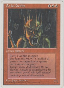 画像1: ゴブリンの王/Goblin King (4ED)【他言語特集】
