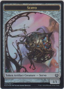 画像1: 霊気装置 トークン：飛行機械 トークン/Servo Token：Thopter Token (その他 プロモ)
