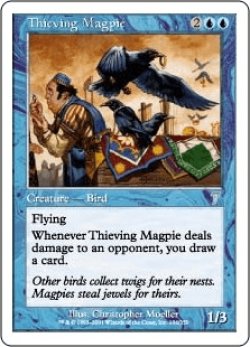 画像1: 泥棒カササギ/Thieving Magpie (7ED)《Foil》