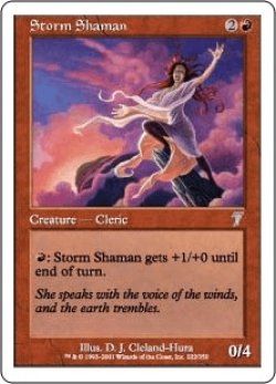 画像1: 嵐のシャーマン/Storm Shaman (7ED)《Foil》