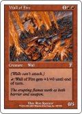 炎の壁/Wall of Fire (7ED)《Foil》