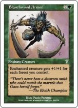 ブランチウッドの鎧/Blanchwood Armor (7ED)《Foil》