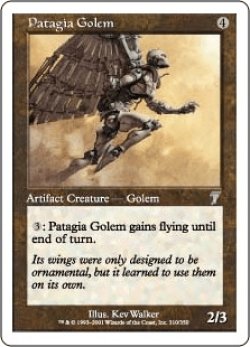 画像1: 翼膜のゴーレム/Patagia Golem (7ED)《Foil》