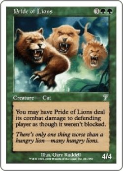 画像1: ライオンの群れ/Pride of Lions (7ED)《Foil》
