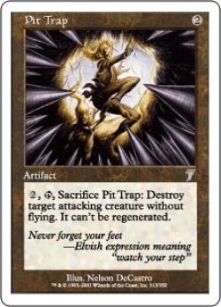 画像1: 落とし穴/Pit Trap (7ED)《Foil》