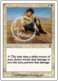 白の防御円/Circle of Protection: White (7ED)《Foil》