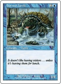 画像1: 角海亀/Horned Turtle (7ED)《Foil》