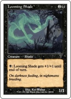 画像1: 立ちはだかる影/Looming Shade (7ED)《Foil》
