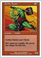 ゴブリンの略奪者/Goblin Raider (7ED)《Foil》