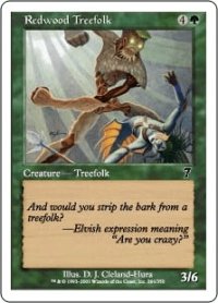 レッドウッド・ツリーフォーク/Redwood Treefolk (7ED)《Foil》