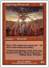 稲妻の精霊/Lightning Elemental (7ED)《Foil》